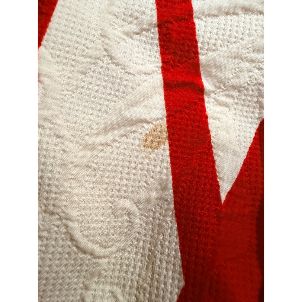 Vintage Red White Geometric Abstract Mod Skirt Suit Set Talon Zipper 60s - Picture 15 of 15